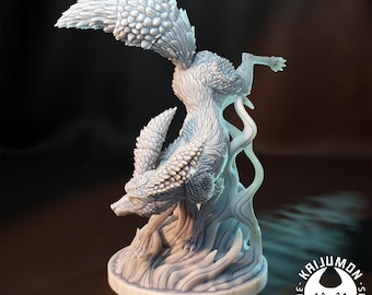 Kaijumon dark fox statue miniature
