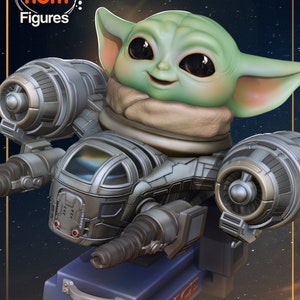 Chibi Grogu fan art |sculpt by Nomnom Figures
