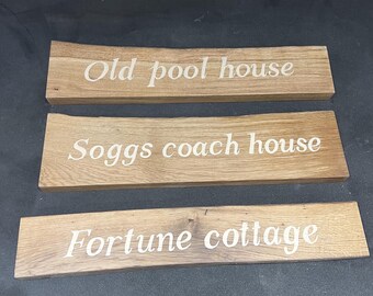 Handcrafted live edge signs | Real Timber