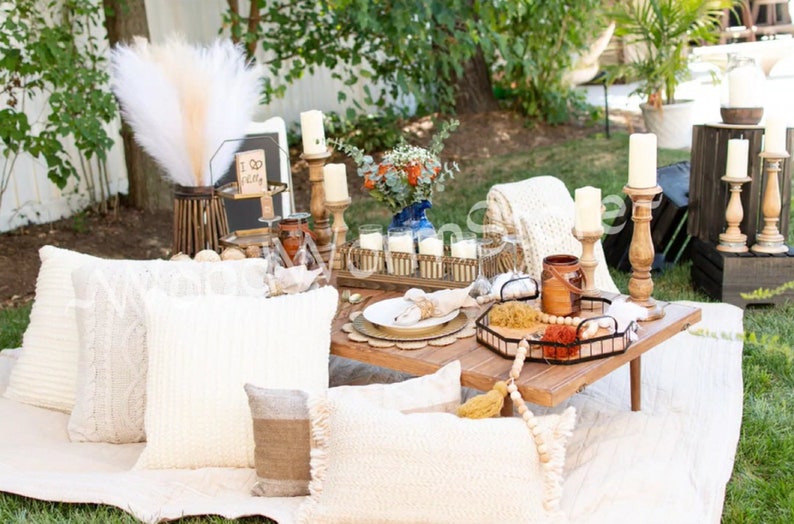 30x70 Inch Wooden Low Table Coffee Table Picnic Table Camp Etsy