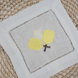 Motif de broderie Pickleball, Raquette de pickleball brodée Motif de broderie Machine, Pickleball et raquette de pickleball brodés image 2