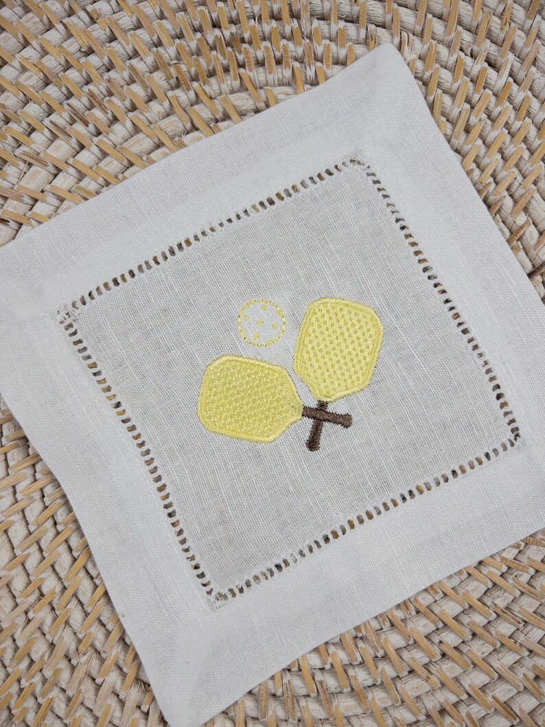 Motif de broderie Pickleball, Raquette de pickleball brodée Motif de broderie Machine, Pickleball et raquette de pickleball brodés image 2