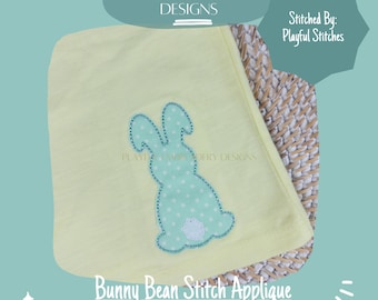 Easter Bunny Applique, Machine Embroidery Design (Digital Download)