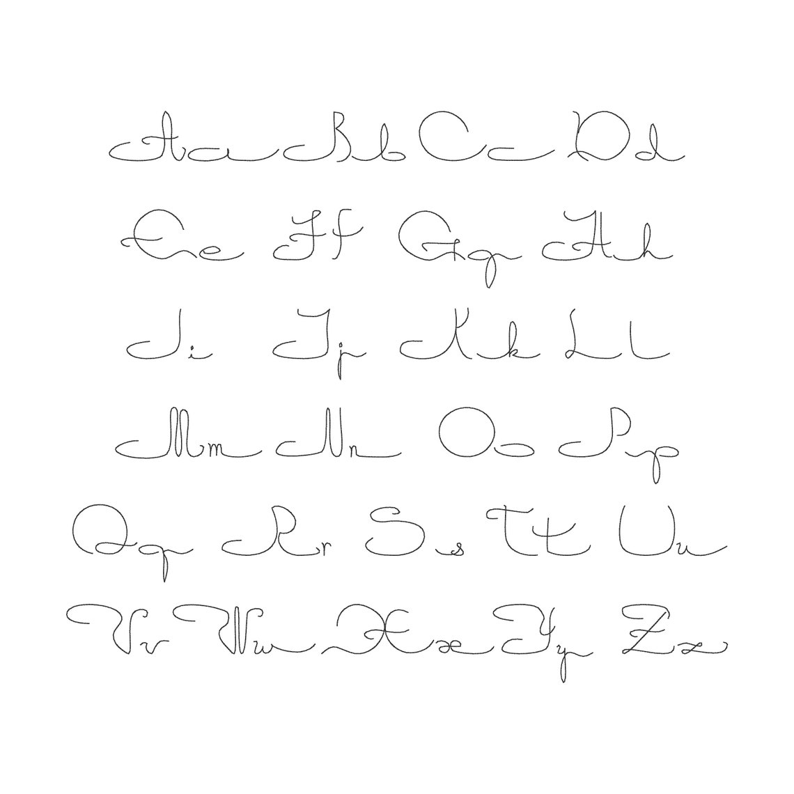 The Arabia Stitch Embroidery Font Script Bean Stitch Etsy