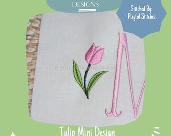 Tulip Mini Embroidery Design (Digital Download)