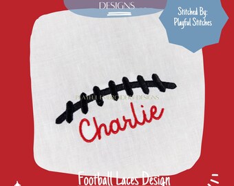 Motif de broderie machine, lacets de football, motif de broderie machine point rapide football, motif de broderie machine cadre football