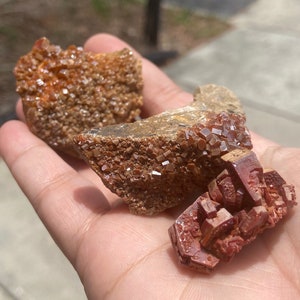 Vanadinite Specimen - natural crystal cluster on matrix