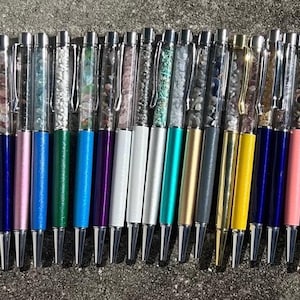 Crystal Chip Pen: Intention Manifestation, Refillable Ink