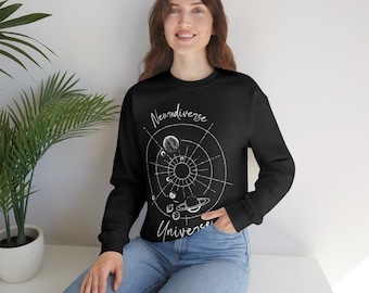 Unisex Handwritten Neurodiverse Universe Crewneck Sweatshirt