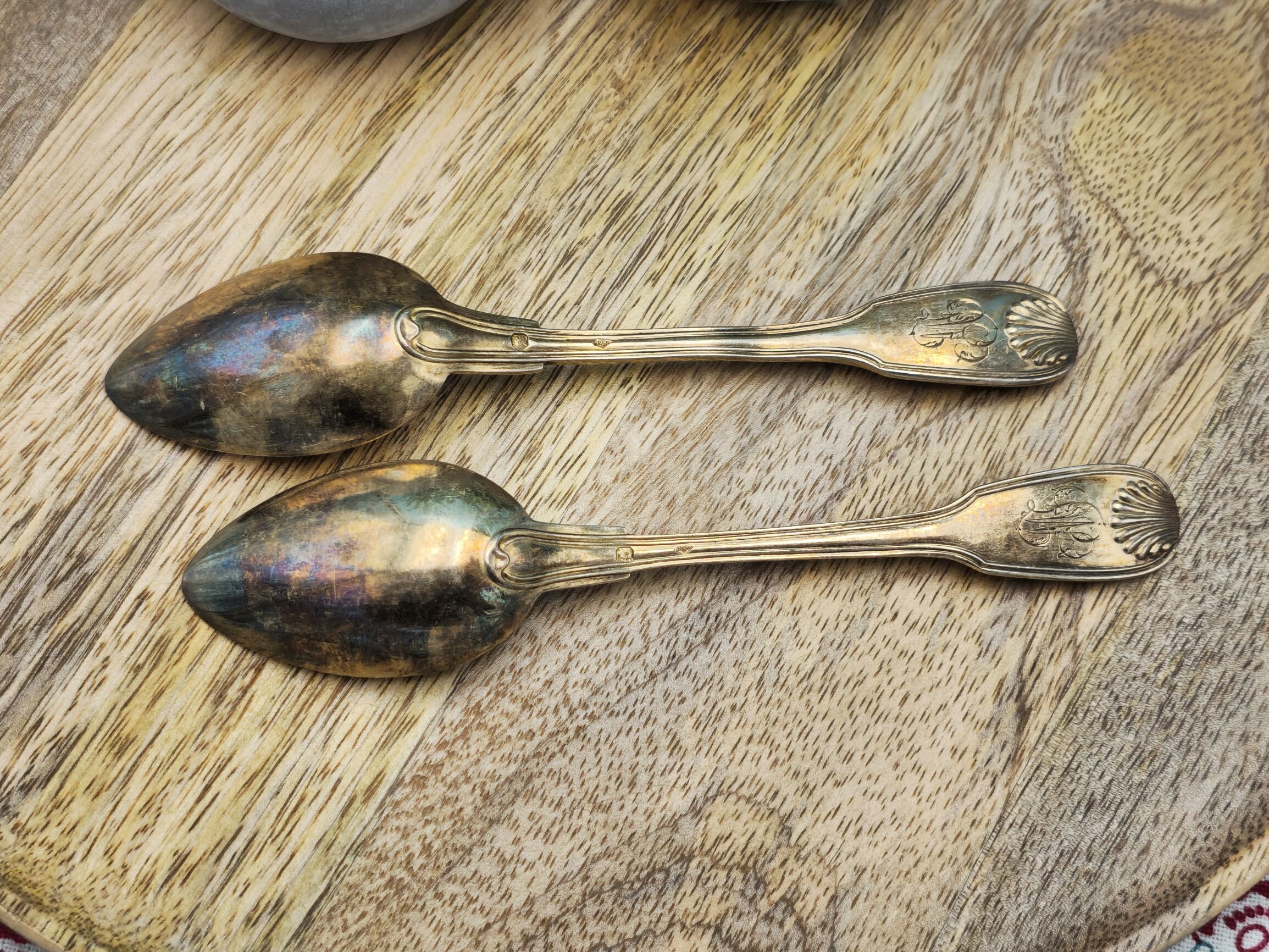 アンティーク 1900年代 シルバースプーン 2本セット 希少な