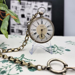 1800s Antique Silver Key Watch Swiss Made Pocket Watch Rare