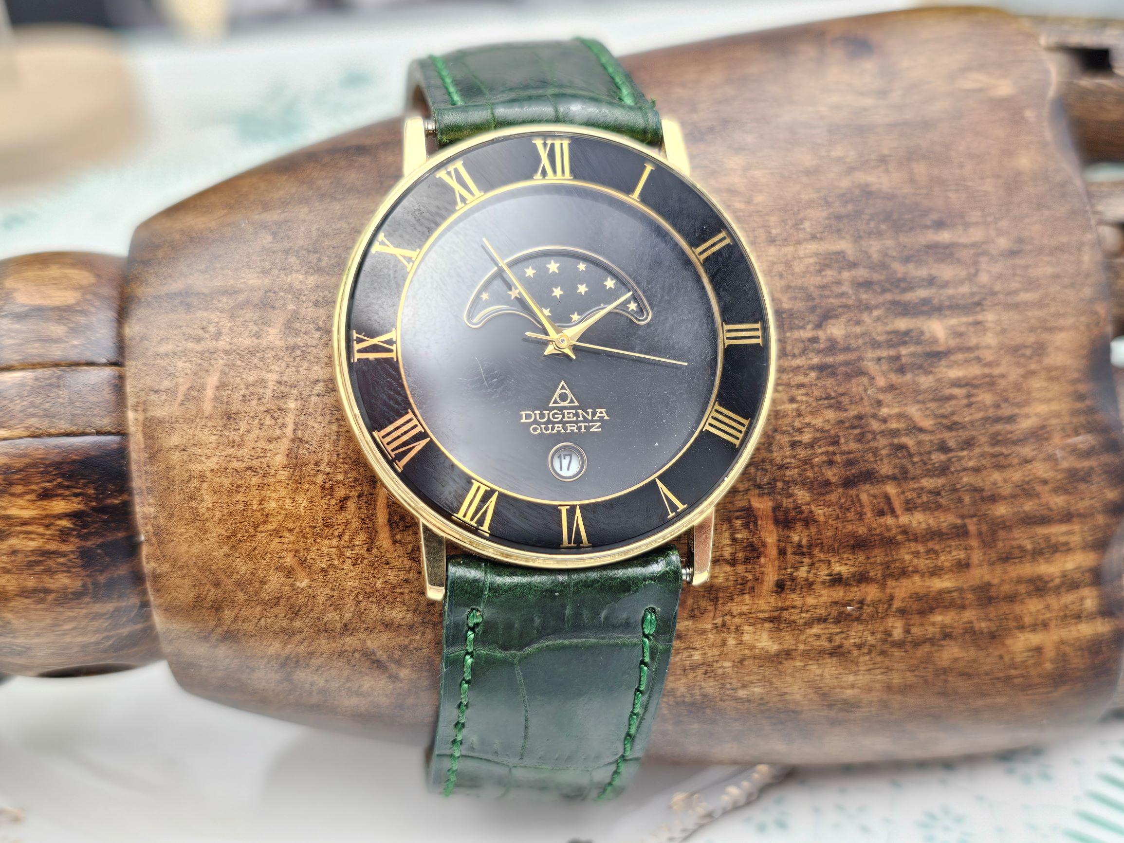 Vintage Dugena Damenuhr Quarz, vergoldet