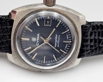 Vintage Cyma Navystar Automatic  Swiss Watch Automatic Watch from 1960s Unixex