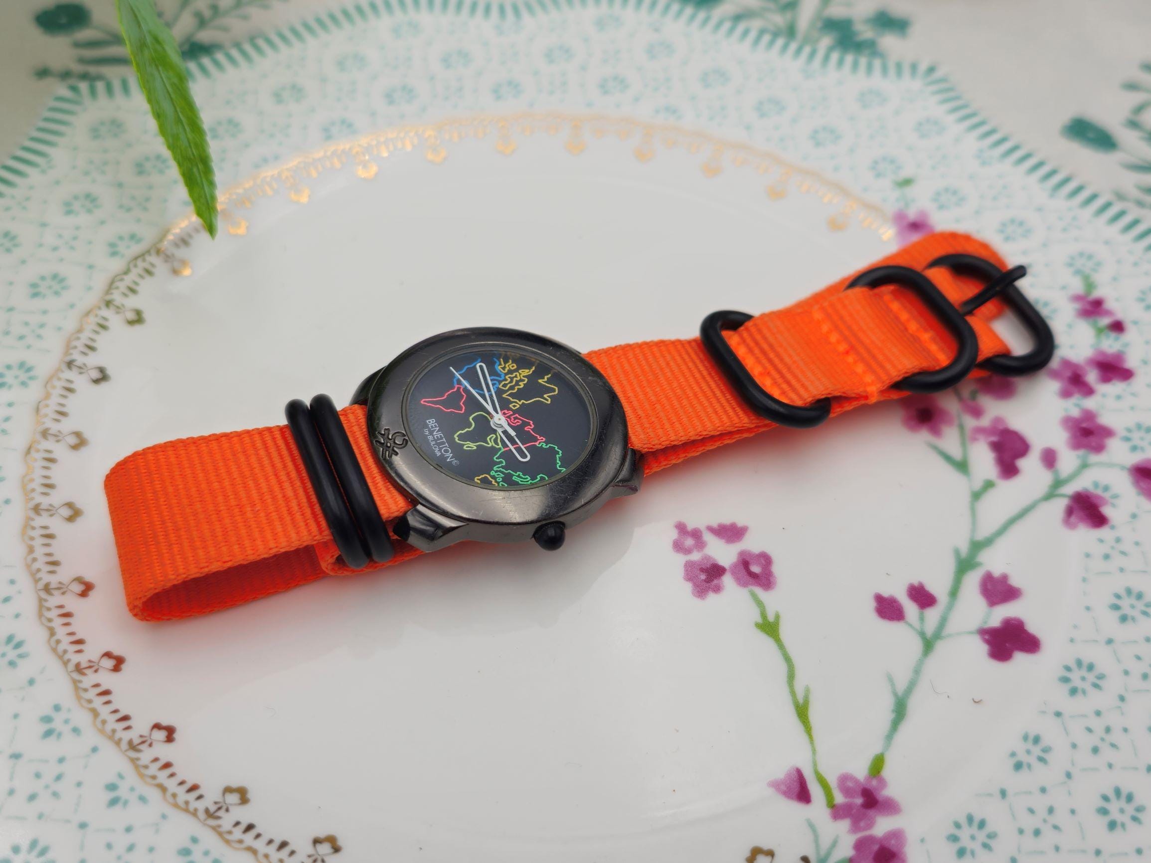 Vintage Benetton by Bulova Swiss Watch Quartz 1990s - Etsy Vintage Benetton by Bulova Swiss Watch Quartz 1990s - Etsy
