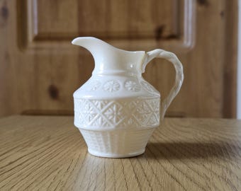 Vintage Belleek Irish Porcelain Cleary Pattern Creamer Collectable Gift from Ireland