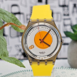 Swatch Watch 1996 Watching Breakfast GM 135 Swiss watch