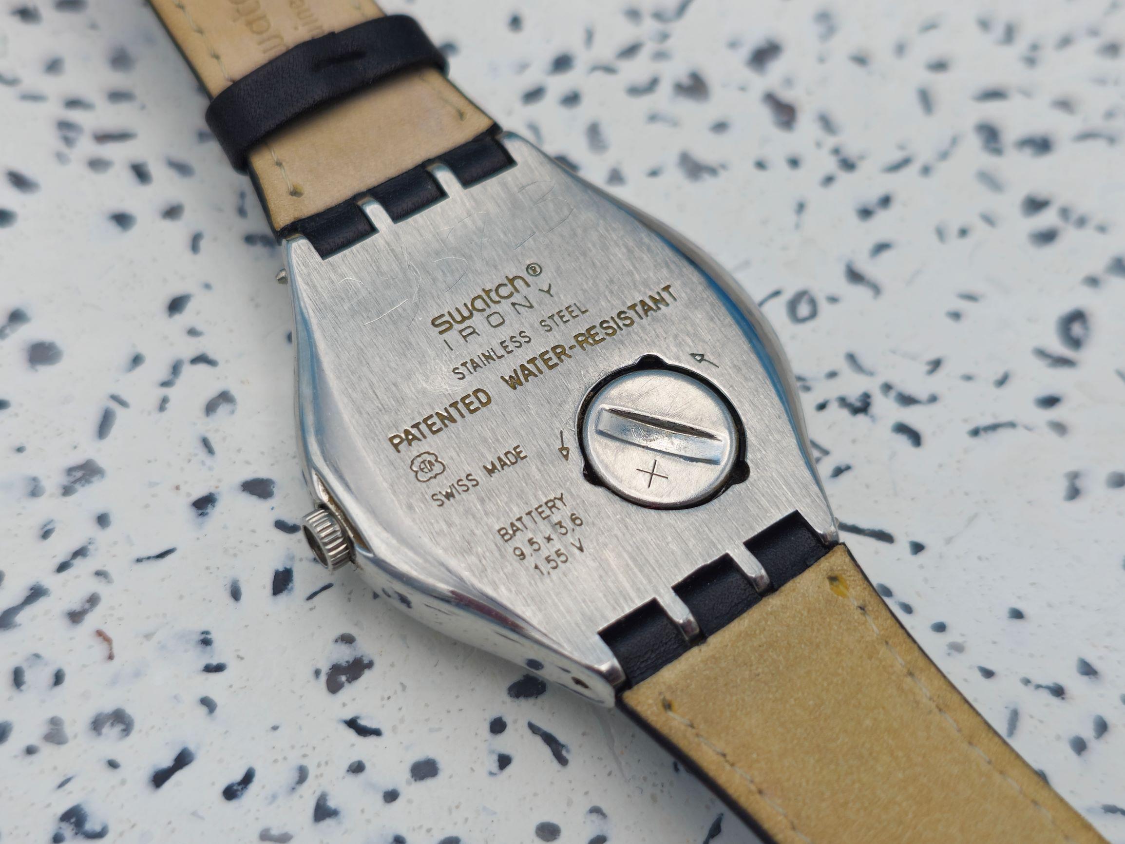 1993 Vintage Swatch Happy Joe Blue Irony Ag 1993 Swiss 38mm