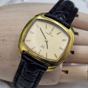 Vintage Swiss Certina Club 2000 Gold Plated  Watch  Mechanical 1960s unixex