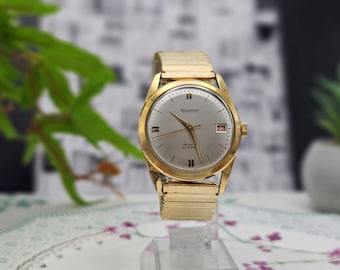 Vintage Richard Incabloc  Gold Plated Swiss Watch 21 Jewels Mechanical 1960s