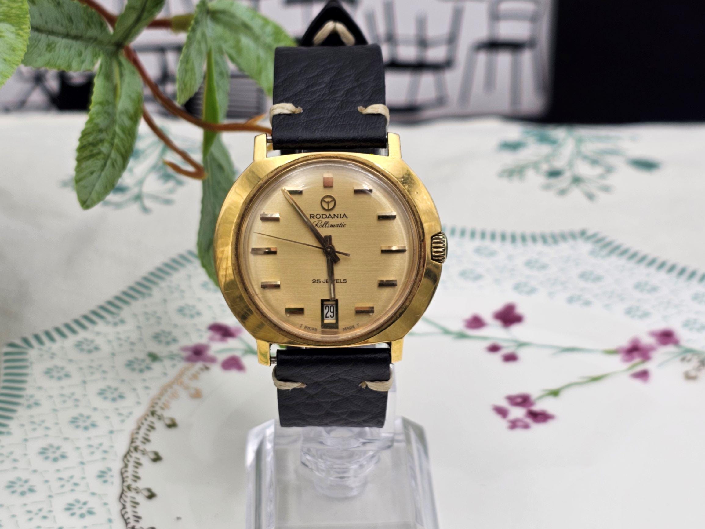 【1950s】RODANIA OH済 ヴィンテージ腕時計 Vintage Rodania Rollsmatic Automatic Watch Swiss Made Circa 1960s