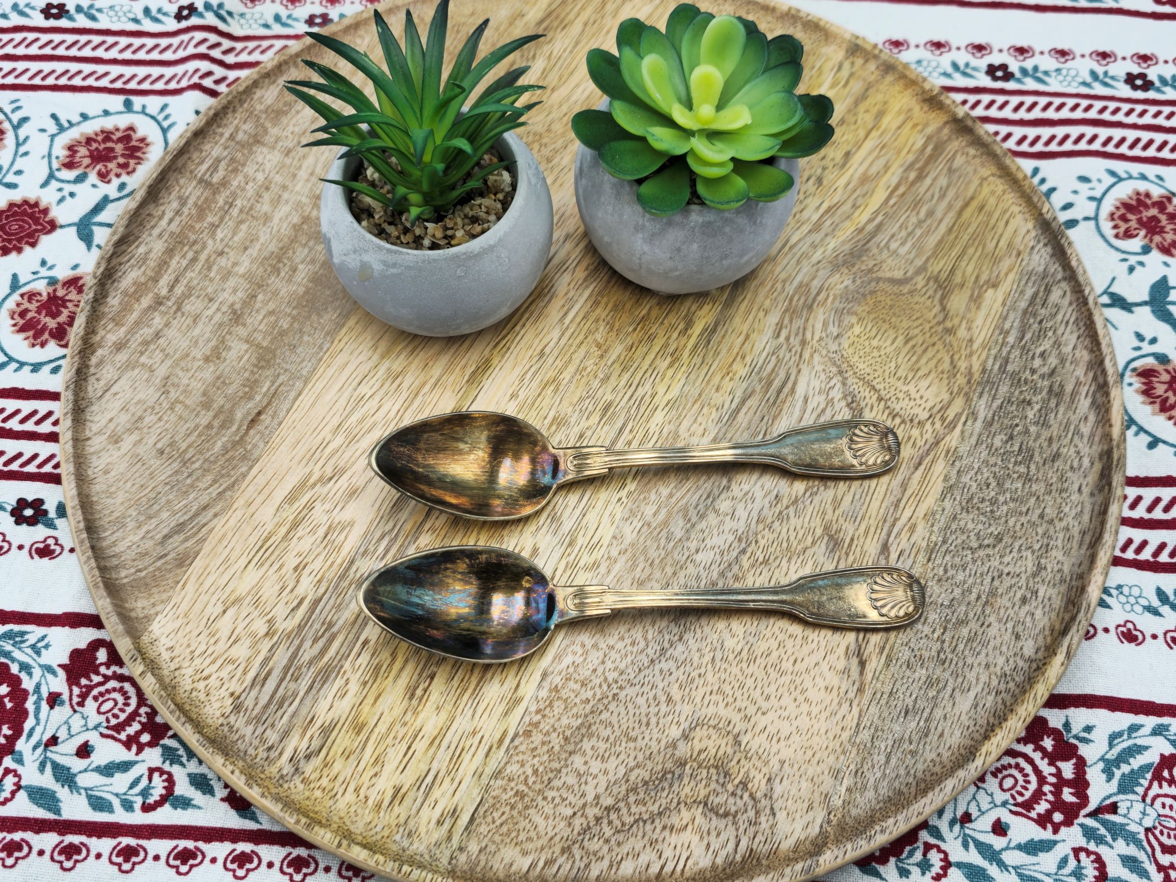 アンティーク スイス シルバー スプーン 2本セット 希少なコレクターズ