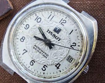 Vintage 1970s Automatic Tissot Seastar Swiss Made Watch Rare