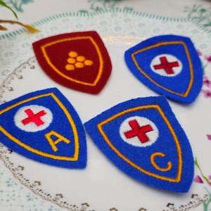 Vintage WW2 Era Rare Collectable Original Swiss Army Issued Military Insignia Patches Circa 1940s
