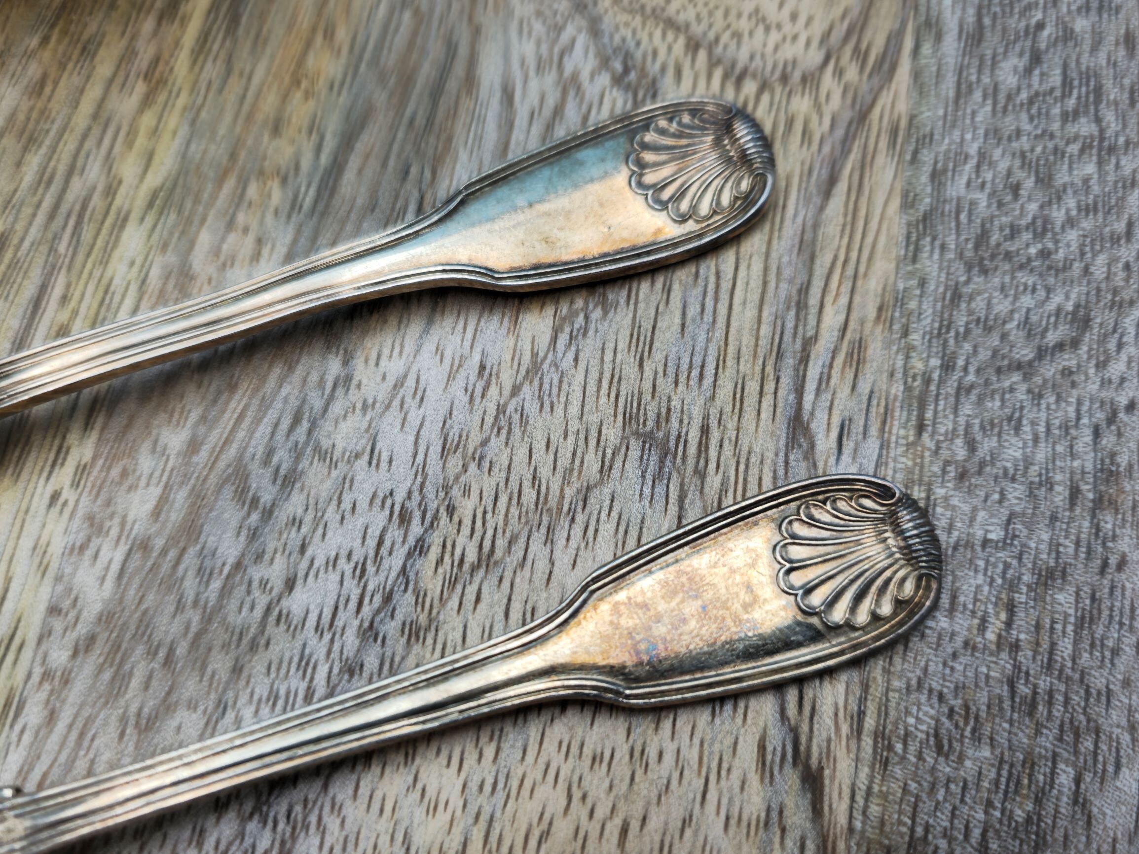 アンティーク スイス シルバー スプーン 2本セット 希少なコレクターズ