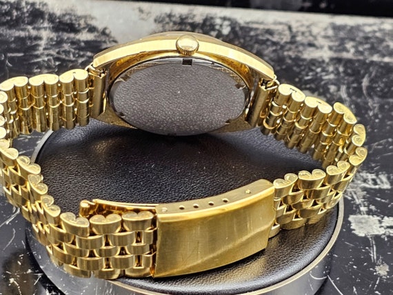Vintage Swiss Watch Giroxa Mechanical Gold Plated… - image 7