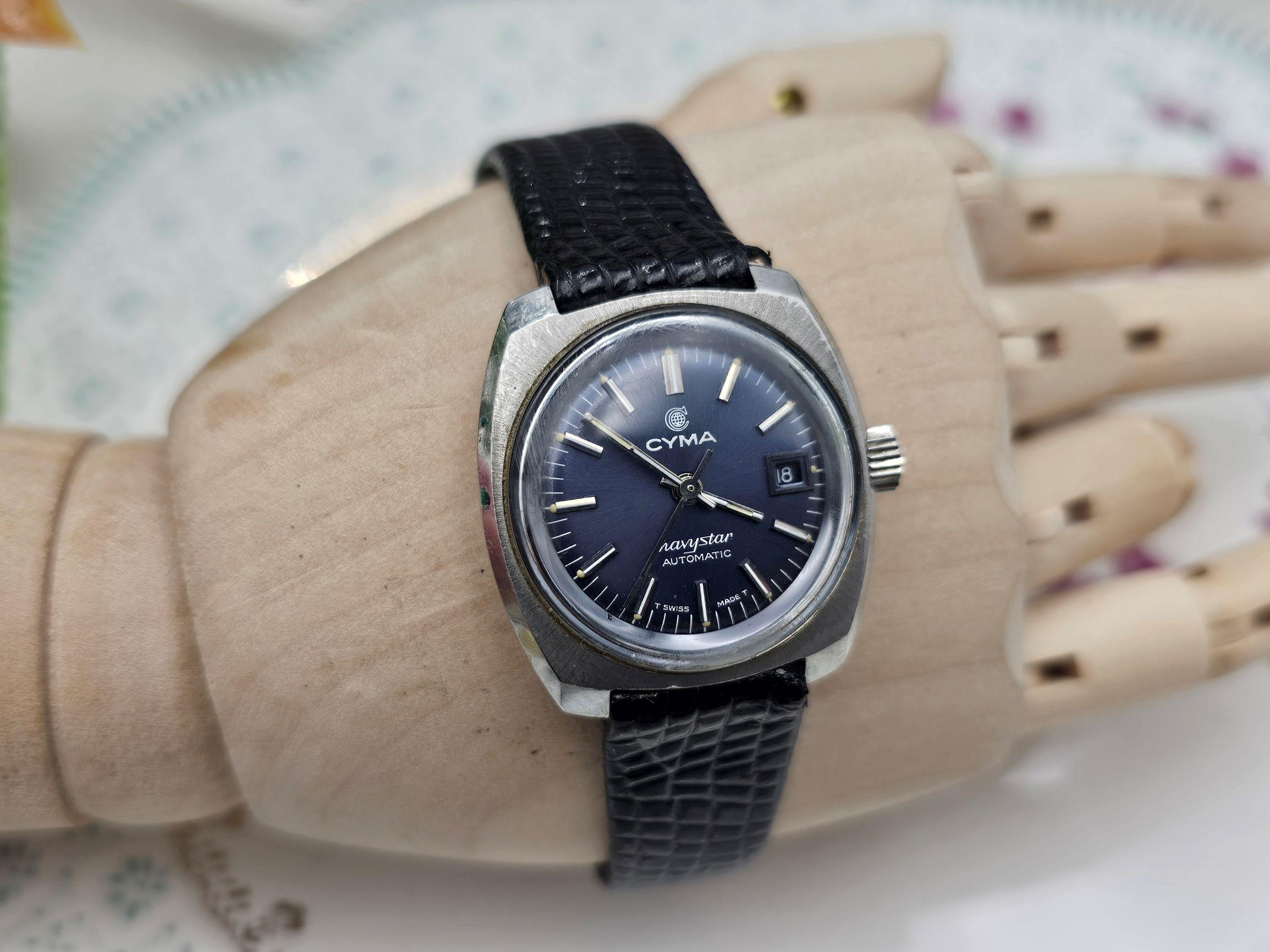 Vintage Cyma Navystar Automatic Swiss Watch, 1960s Unisex - Etsy