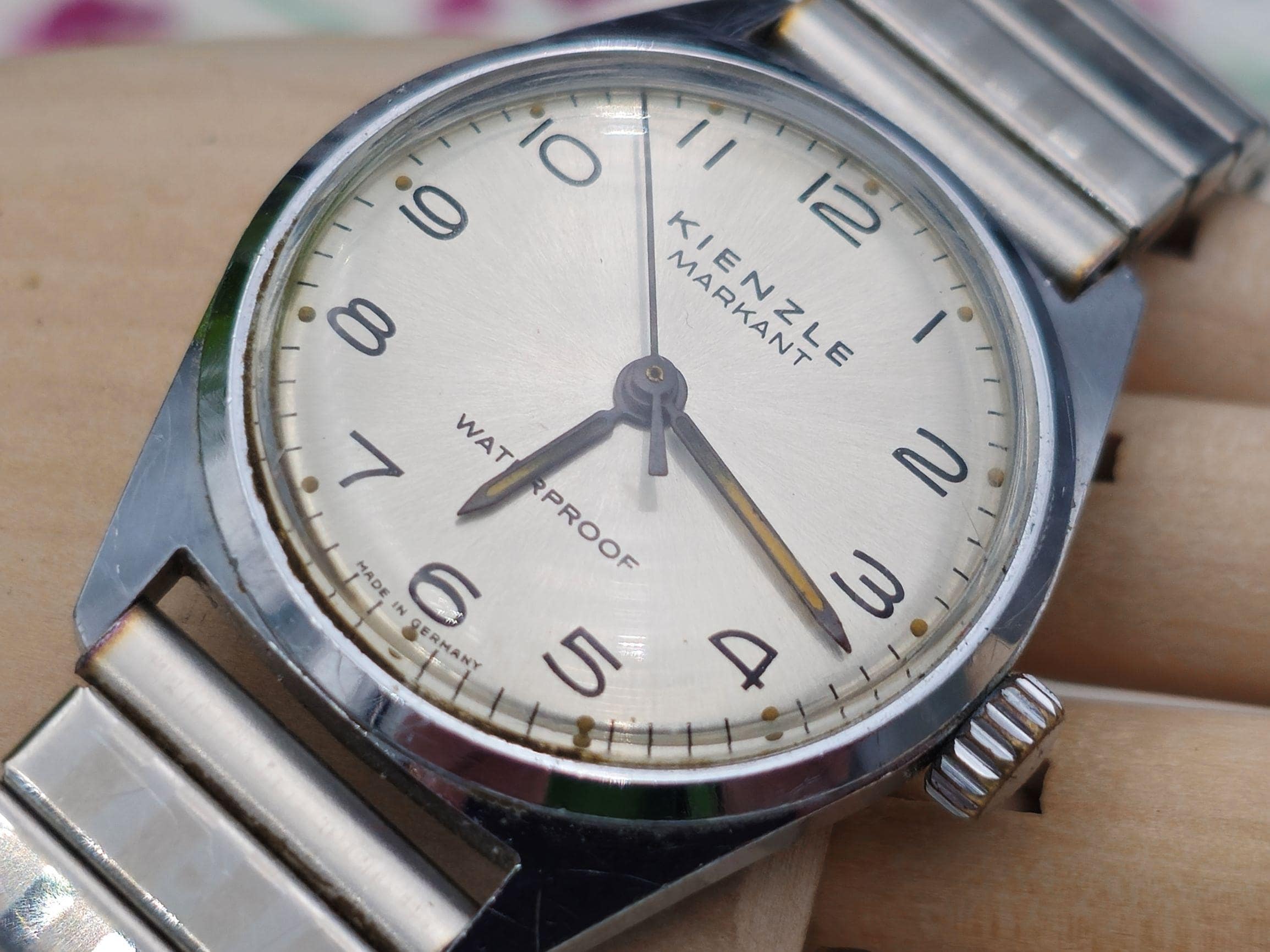Vintage Kienzle Markant German Made Military Watch Mechanical