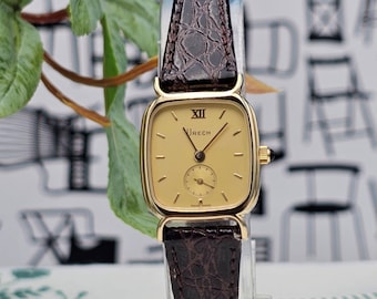 Vintage Urech Ladys Swiss Watch Quartz Gold Plated