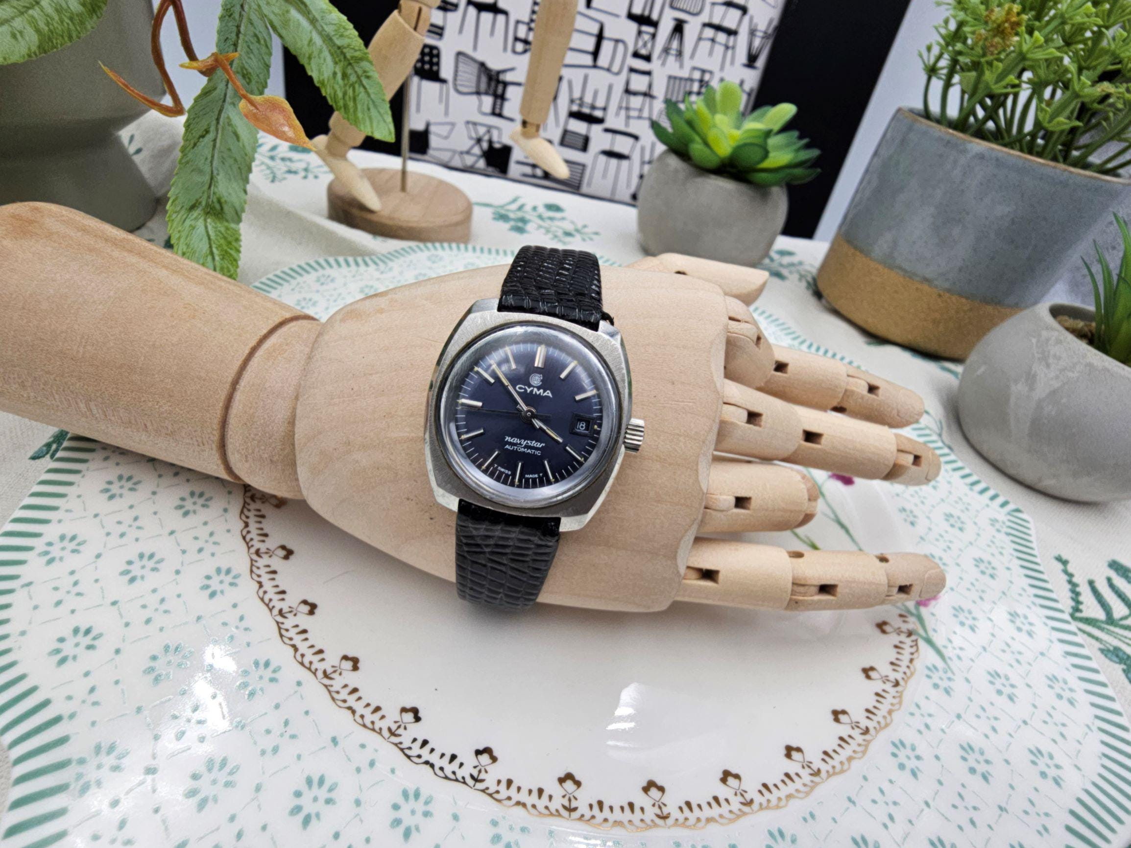 Vintage Cyma Navystar Automatic Swiss Watch, 1960s Unisex - Etsy