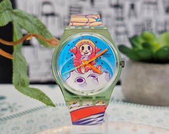 1993 Swatch Watch Yuri GG118 Swiss Made Wristwatch Rare
