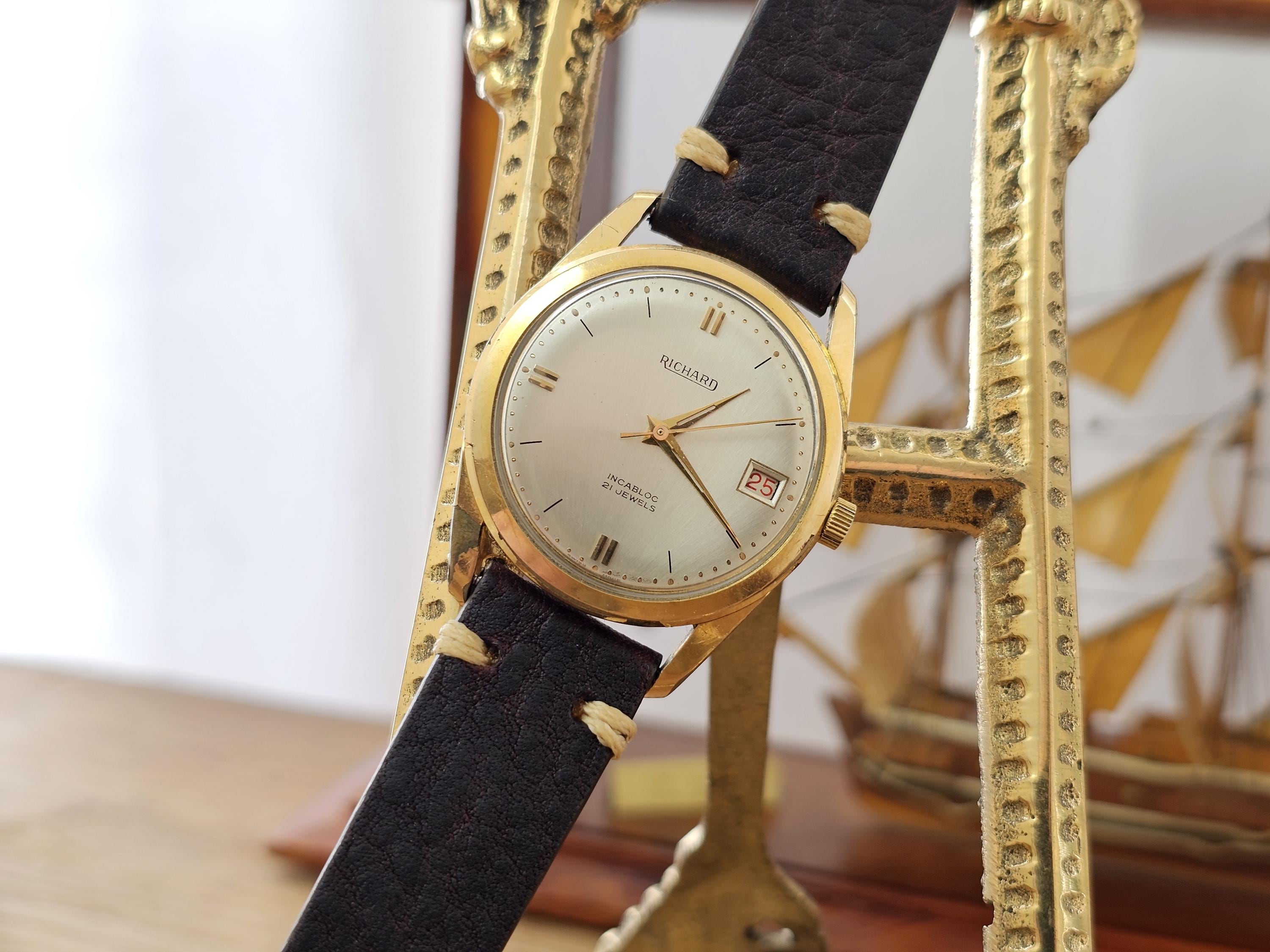 Axe Balancier Montre AS 1580 1581 Incabloc Ronda N.4362
