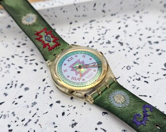 Vintage 1992 Swatch Watch GK154 CUZCO | 90s Swiss Watch - Etsy