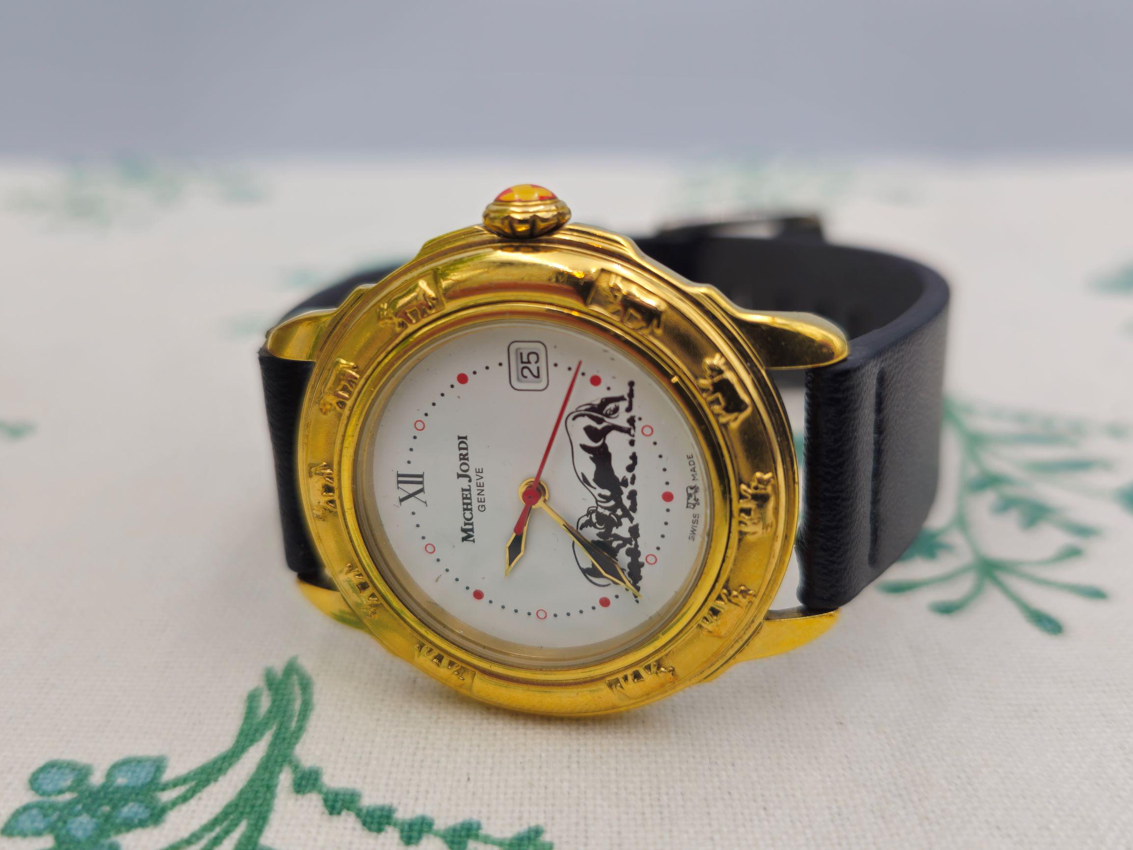 Michel Jordi Swiss Watch Gold Plated Wrist Watch Quartz - Etsy