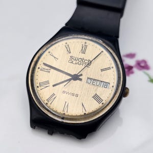 1983 First year Prototype Swatch Swiss Watch GB012 Super Rare Damaged Working