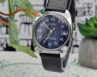 Vintage Osco Armbanduhr mechanisch 1960er