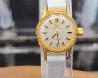 Vintage Automatik Certina Mayfair vergoldet, Damenuhr 60er Jahre