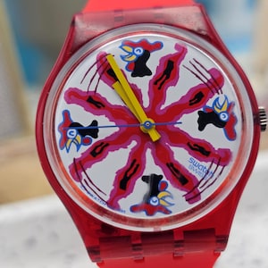 1991 Collectable  Swatch Vintage Swiss Watch Chicchirichi