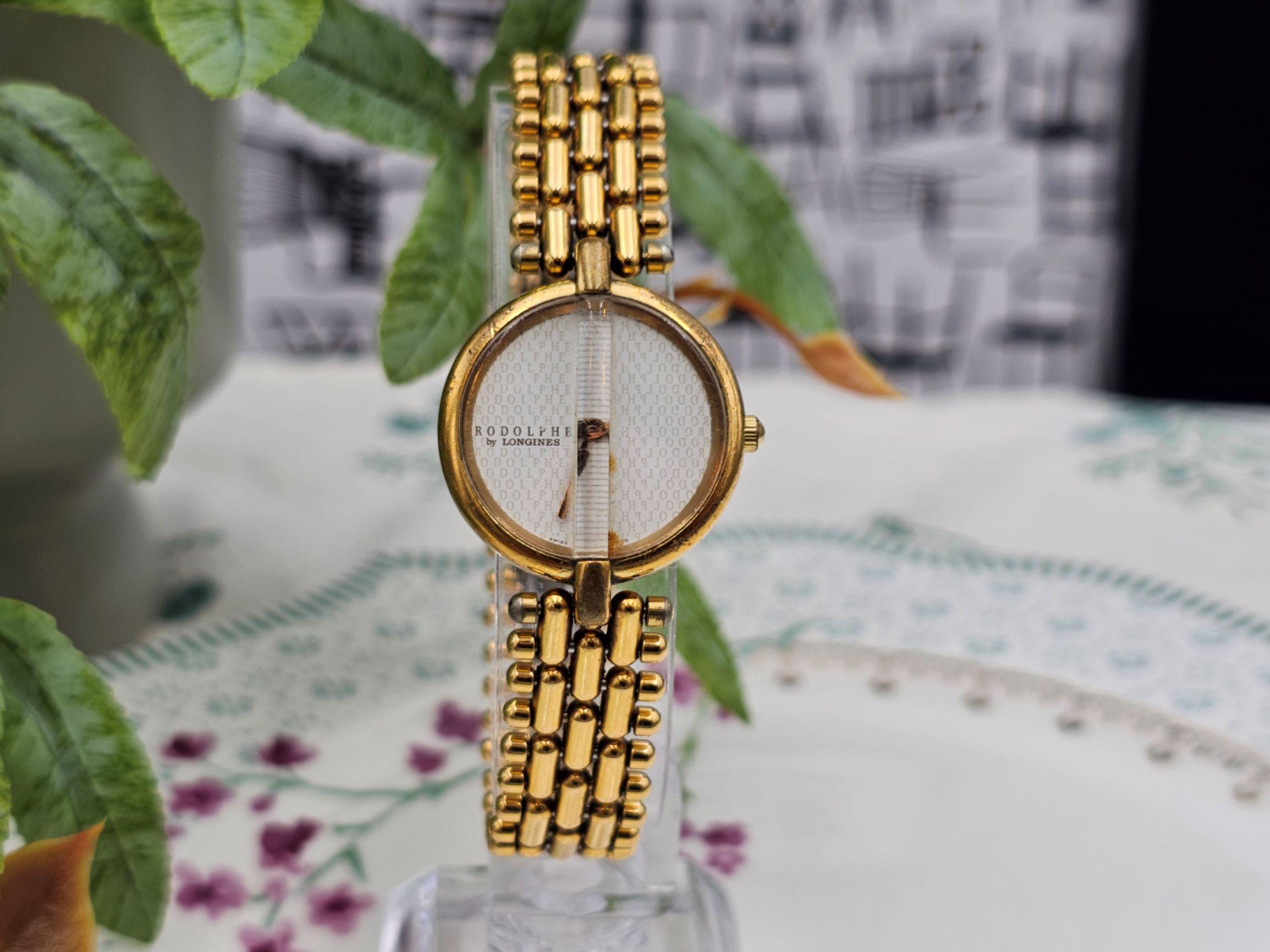 LONGINES RODOPHE レディース時計 Rodolphe by Longines Ladies Watch Gold Tone Statement Watch