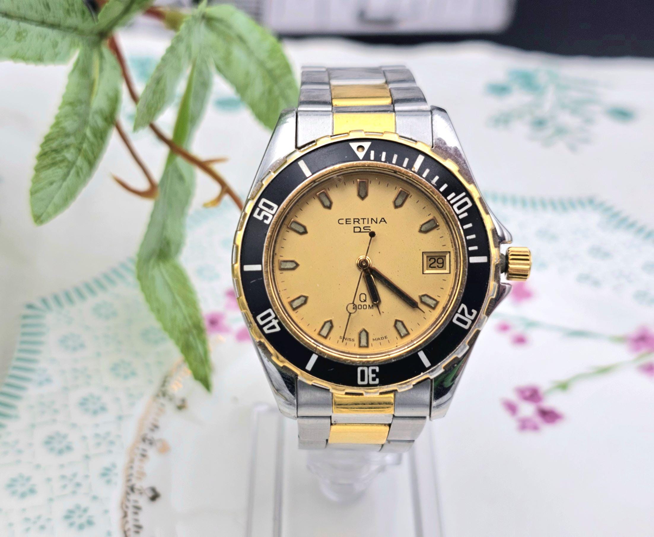 Vintage Certina DS Q 200 Swiss Watch Quartz