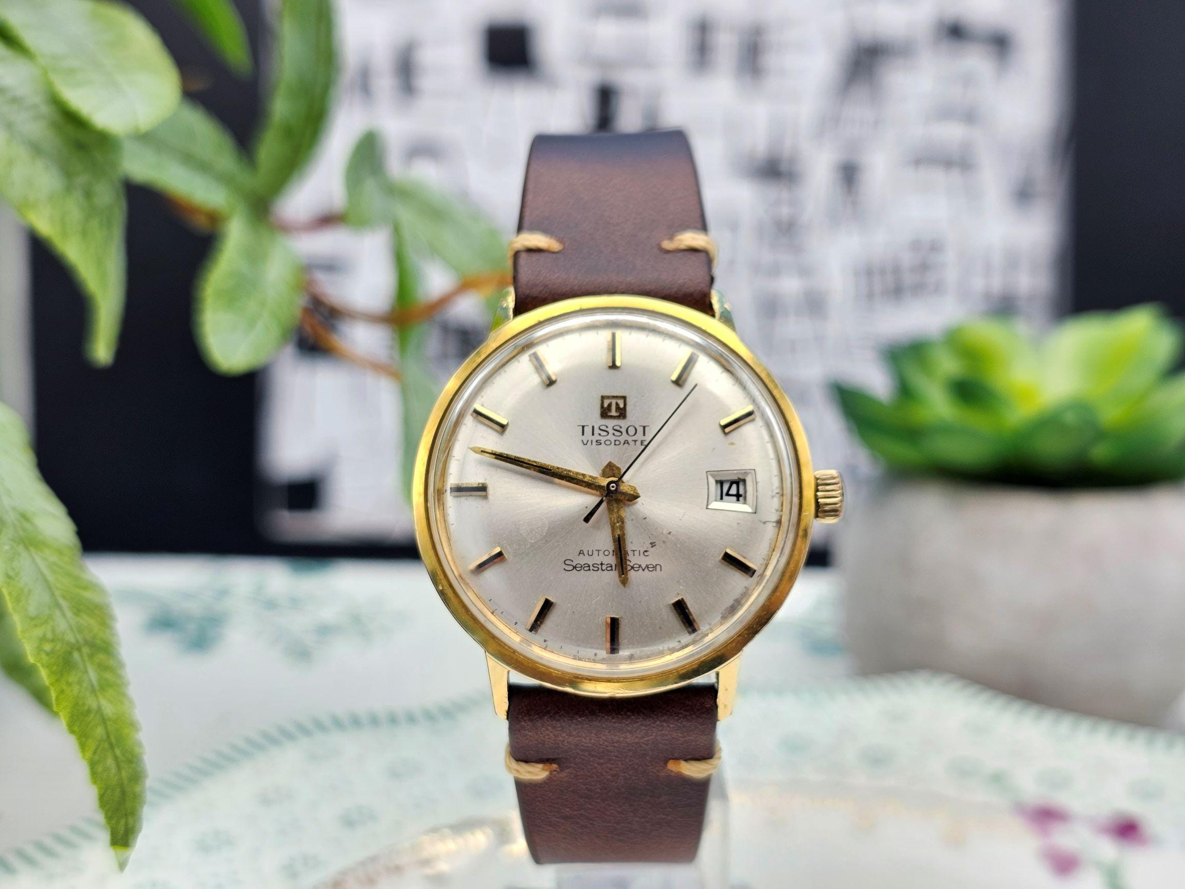 Vintage Tissot Visodate Seastar Seven Automatic Gold Plated Vintage Tissot Visodate Seastar Seven Automatic Gold Plated