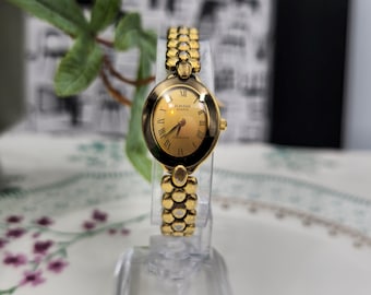 Vintage Rare Rado Florence  Gold Plated Ladys Swiss Watch Luxury Watch  Quartz 1990s Need Service