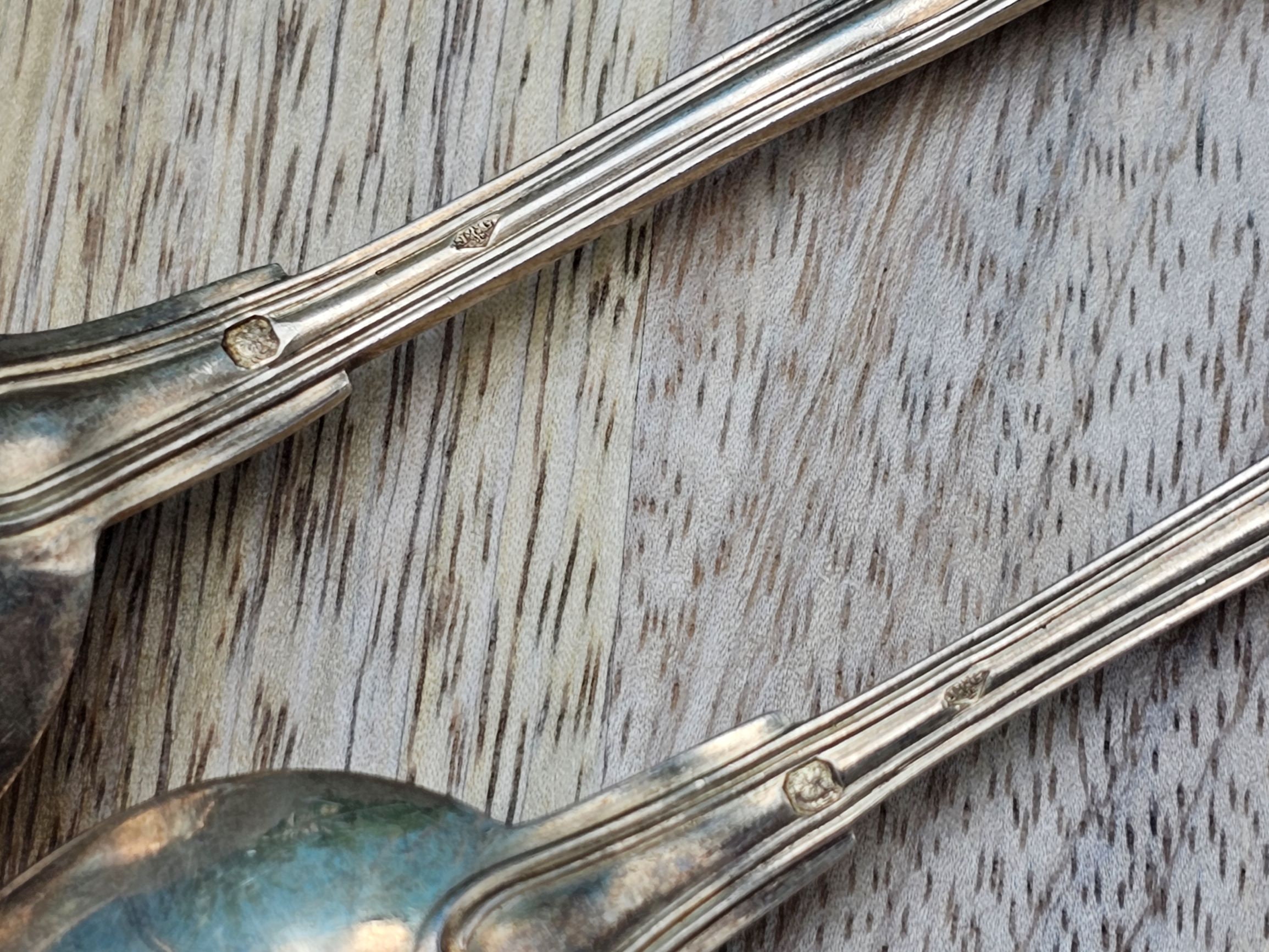 アンティーク スイス シルバー スプーン 2本セット 希少なコレクターズ