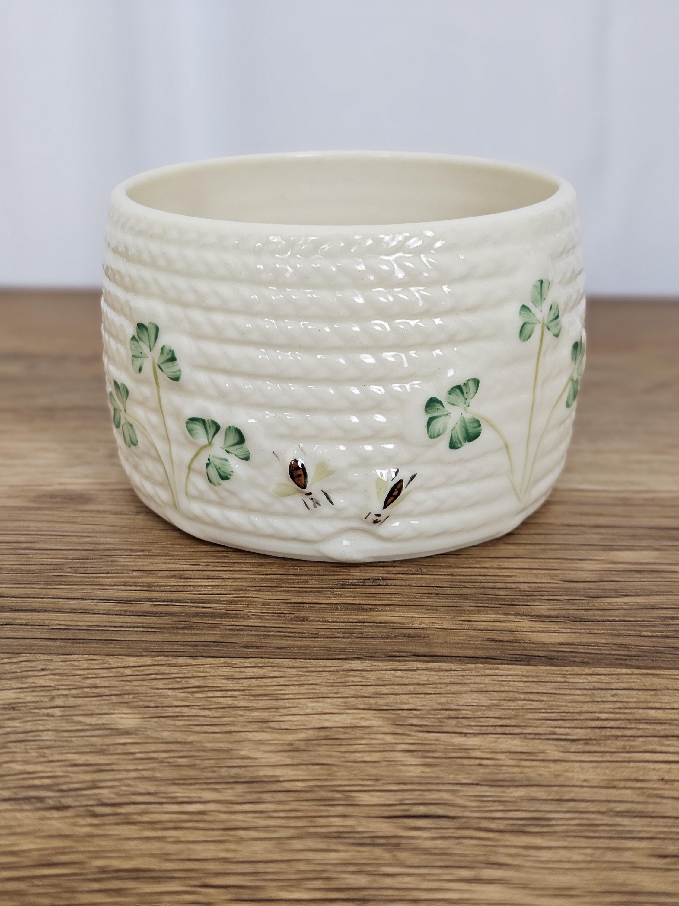 Belleek Honey Pot - Etsy
