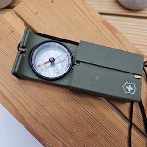 Vintage RECTA Type DP2 Original Swiss Army Military Field Compass Mirror