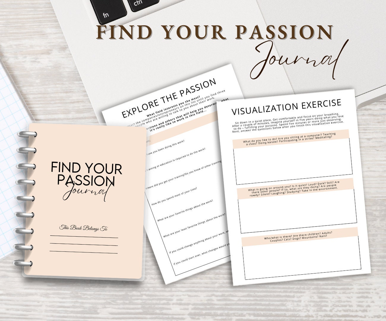 Find Your Passion Planner Printable Life Coaching Pages Digital Self ...