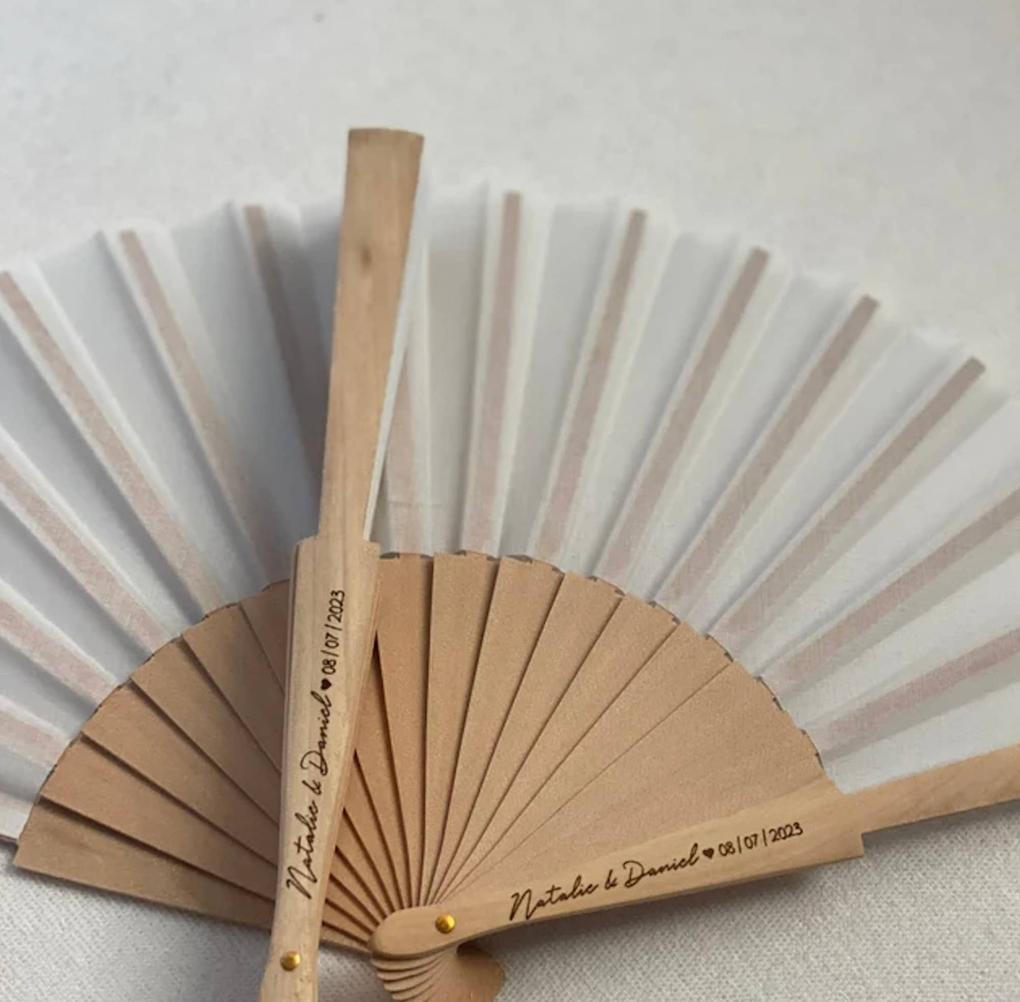 Personalized Fan / Wedding Fan / Detail for Guests / Wooden Fan